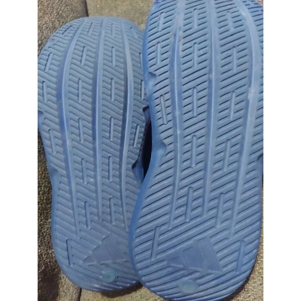 Adidas X NCAA Lightblaze Slides Kansas Jayhawks Royal Red Blue Men's Size 7